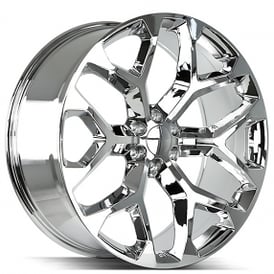 28" Strada Wheels Snowflake Chrome OEM Replica Rims