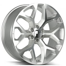 28" Strada Wheels Snowflake Silver Machined OEM Replica Rims