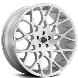 24" Strada Wheels Buca Silver Brushed Rims 