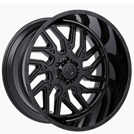 24" TIS Wheels 544B Satin Black Off-Road Rims