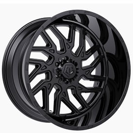 22" TIS Wheels 544B Satin Black Off-Road Rims