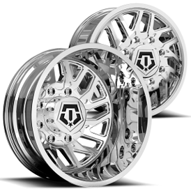 17" TIS Wheels 544C Dually Chrome Off-Road Rims