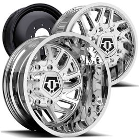22" TIS Wheels 544C Dually Chrome Off-Road Rims 