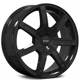 17" Touren Wheels TR65 3265 Black Rims 