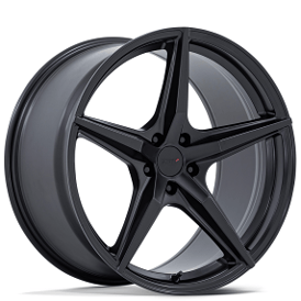 18" Staggered TSW Wheels TW007 Esprit Matte Black Flow Formed Rims