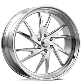 24" U.S. Mags Forged Wheels Blare 6 UF042 Polished Precision Series Rims