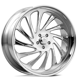 24" U.S. Mags Forged Wheels Cascade 5 UF043 Polished Precision Series Rims