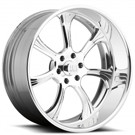 22" U.S. Mags Forged Wheels El Rey US429 Polished Tuckin Series Rims