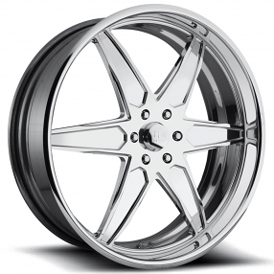 24" U.S. Mags Forged Wheels Laredo US453 Polished Tuckin Series Rims