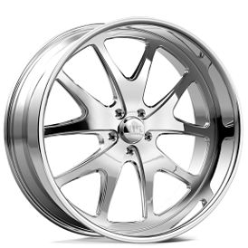 22" U.S. Mags Forged Wheels Rider 5 UF044 Polished Precision Series Rims