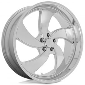 22" Staggered U.S. Mags Wheels Desperado 5 U132 Chrome Rims