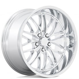 20" Staggered U.S. Mags Wheels Santa Cruz U140 Chrome Rims