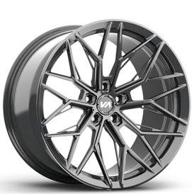 19" Staggered Variant Forged Wheels Maxim Gloss Gunmetal Monoblock Forged Rims