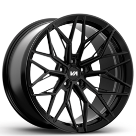 19" Staggered Variant Forged Wheels Maxim Satin Black Monoblock Forged Rims