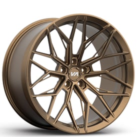 19" Staggered Variant Forged Wheels Maxim Satin Bronze Monoblock Forged Rims