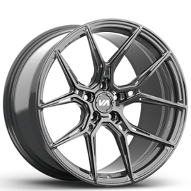 19" Staggered Variant Forged Wheels NYSA Gloss Gunmetal Monoblock Forged Rims