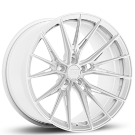 20" Staggered Variant Forged Wheels Rian Gloss White Monoblock Forged Rims