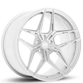 19" Staggered Variant Forged Wheels Zeno Gloss White Monoblock Forged Rims