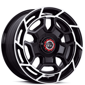 20" VCT Wheels Fusion Black Machined Rims