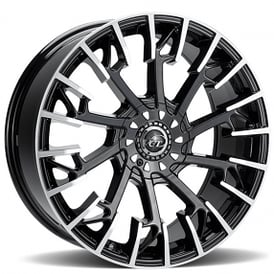 22" VCT Wheels Hangman Black Machined Rims