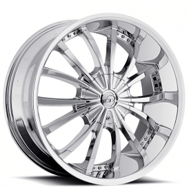 20" VCT Wheels Mancini Chrome Huge Size Lip Rims 