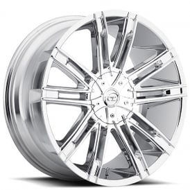 24" VCT Wheels V28 Chrome Rims
