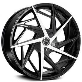 20" VCT Wheels Warlock Black Machined Rims