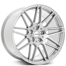 20" Staggered Velgen Wheels VF9 Gloss Silver Flow Formed Rims