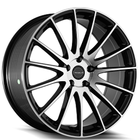 18" Versus Wheels VS11 Gloss Black Machined Rims