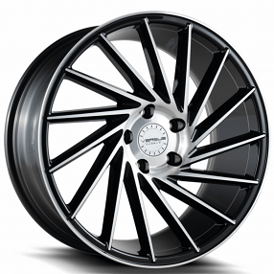 17" Versus Wheels VS32 Gloss Black Machined Rims