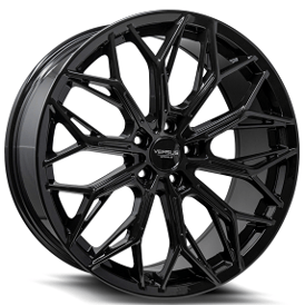 20" Versus Wheels VS55 Gloss Black Rims