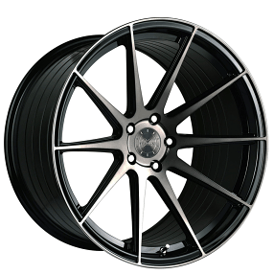 19/20" Staggered Vertini Wheels RFS1.3 Gloss Black Tinted Face Corvette Flow Formed Rims