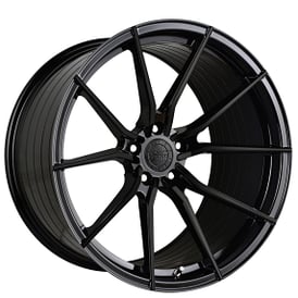 20" Vertini Wheels RFS1.2 Gloss Black Flow Formed Rims 