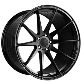19" Staggered Vertini Wheels RFS1.3 Gloss Black Flow Formed Rims