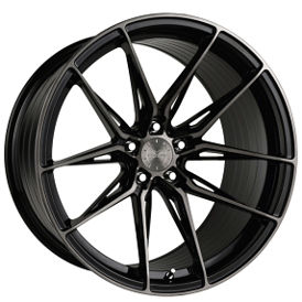 19" Vertini Wheels RFS1.8 Brushed Dual Black Flow Formed Rims