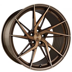 20" Staggered Vertini Wheels RFS1.9 Brushed Dual Bronze Flow Formed Polaris Slingshot / 3-Wheeler Rims
