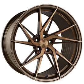 20" Staggered Vertini Wheels RFS1.9 Brushed Dual Bronze Flow Formed Rims 