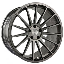 19" Staggered Vertini Wheels RFS2.3 Brushed Dual Gunmetal Flow Formed Rims
