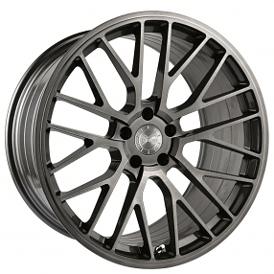 19" Staggered Vertini Wheels RFS2.4 Brushed Dual Gunmetal Flow Formed Rims