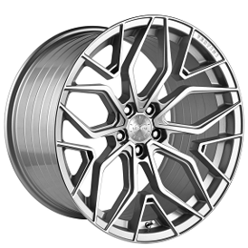 20" Staggered Vertini Wheels RFS2.6 Machined Silver Flow Formed Rims