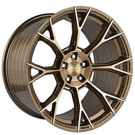 20" Vertini Wheels RFS2.7 Brushed Dual Bronze Flow Formed Rims