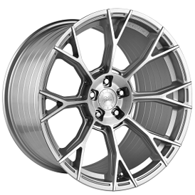 20" Vertini Wheels RFS2.7 Brushed Silver Flow Formed Rims