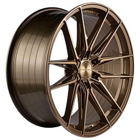 22" Vertini Wheels VT1 Brushed Dual Bronze Flow Formed Rims