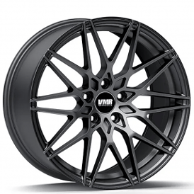 19" Staggered VMR Wheels V801 Anthracite Metallic Flow Formed Rims