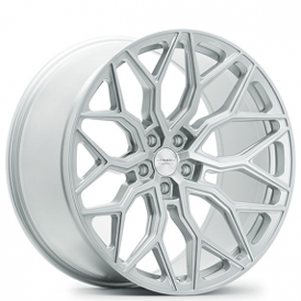 21" Staggered Vossen Wheels HF-2 Custom Satin Silver Rims