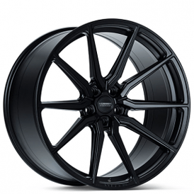 21" Staggered Vossen Wheels HF-3 Custom Satin Black Rims