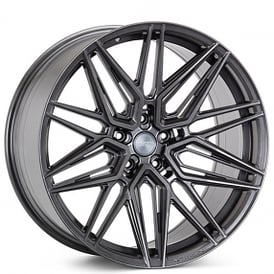 20" Staggered Vossen Wheels HF-7 Custom Anthracite Rims