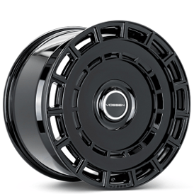 24" Vossen Wheels HF-9 Gloss Black Floating Cap Rims