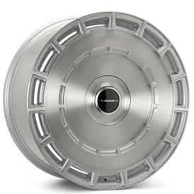22" Vossen Wheels HF-9 Silver Brushed Floating Cap Rims