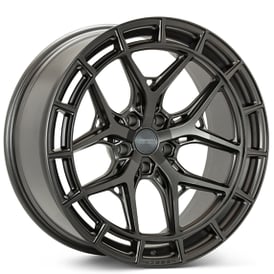 22" Staggered Vossen Wheels HFX-1 Matte Gunmetal 5-Lugs Rims